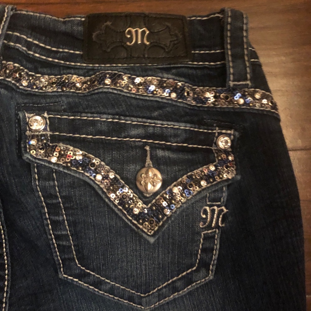 MISS ME JEANS SIZE 27 MID-RISE STRAIGHT